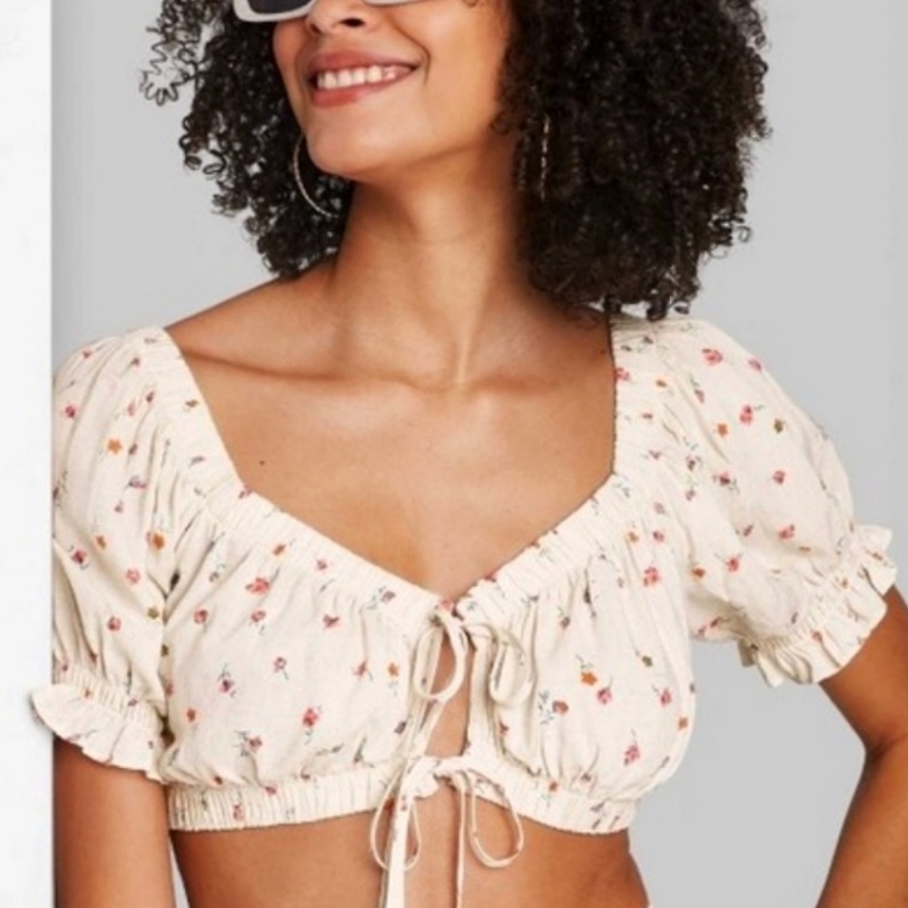Wild Fable Floral Crop Top
